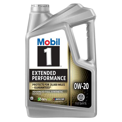 Mobil 1 Extended Performance Full Synthetic Motor Oil 0w 20 5 Quart