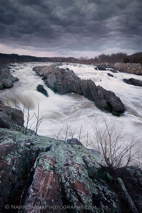 Cold Rush A Somber Sunset At Great Falls Np Va Canon 5dm2 Flickr