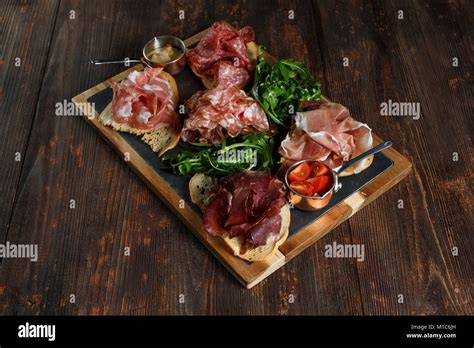 Assorted Deli Cold Meats On A Plate Stock Photo Alamy