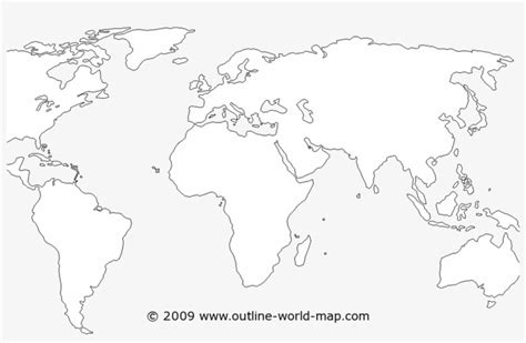 Blank Maps Of The World With Transparent Areas Outline World Map