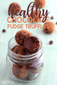 Healthy Chocolate Fudge Truffles My Joy Filled Life