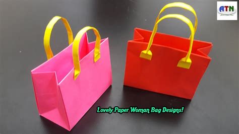 Origami Handmade Mini Paper Bags Diy Paper Crafts Origami Kids Bag