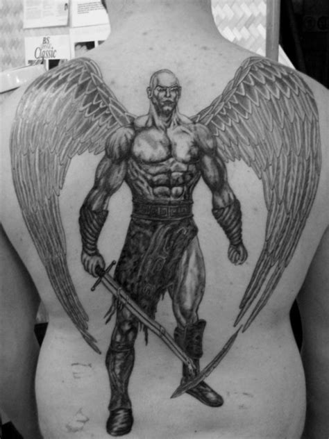 Angel wings and guardian angel tattoos are some of the most popular motifs for men, and there are a lot of incredible designs you can base your art off of. LOUHAN TATTOOS: Angel Warrior Tattoos