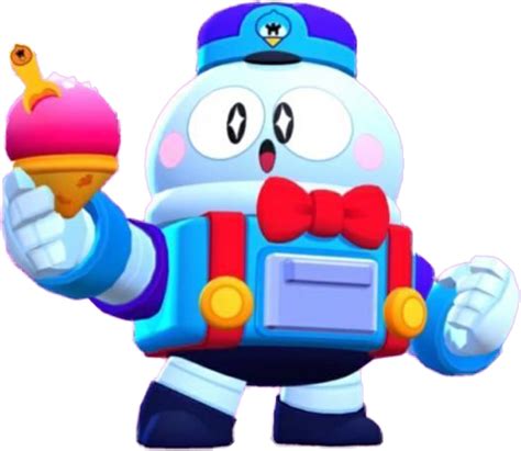 New awesome coloring pages of a funny robot with ice cream lou brawl stars, which you can print for free in a4 format. Lou или Лу - новый хроматический боец в Brawl Stars ...