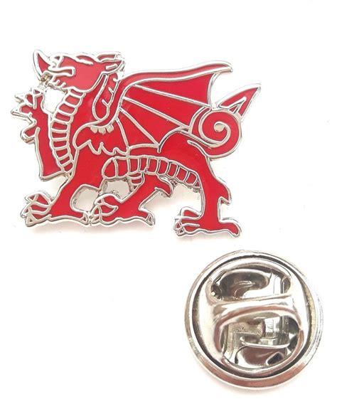 Wales Welsh Dragon Enamel Lapel Pin Badge T406 Etsy