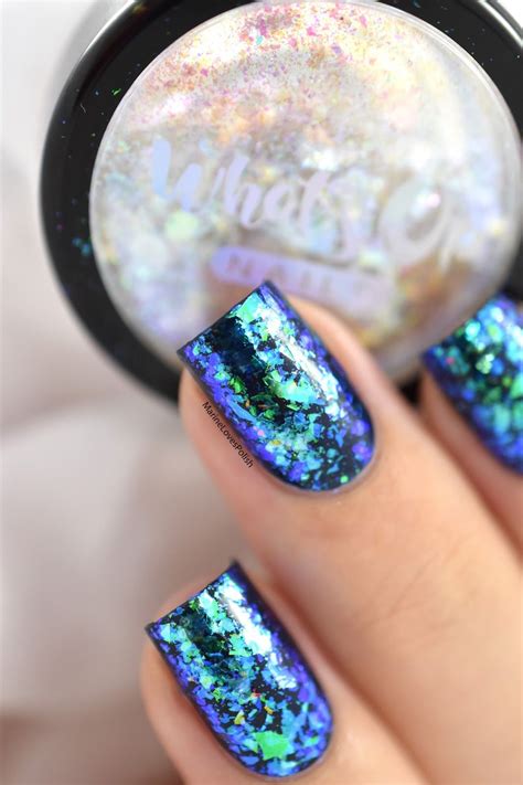 Mermaid Nail Art Tutorial With Whats Up Nails Breeze Flakies Essie