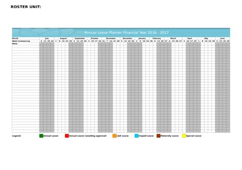 Free 10 Leave Schedule Samples And Templates In Pdf Ms Word Excel