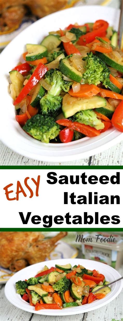 Easy Sauteed Italian Vegetables Recipe Mix Vegetable Recipe