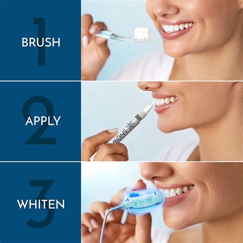 Snow Teeth Whitening Kit With Led Light Complete At Home Whitening