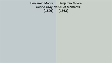 Benjamin Moore Gentle Gray Vs Quiet Moments Side By Side Comparison