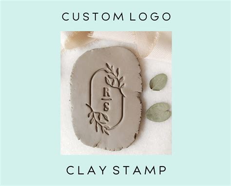 Custom Logo Clay Stamp Custom Logo Pottery Stamp Etsy Clay Stamps