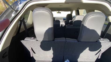 How To Fold Down Rear Seats In A Mitsubishi Outlander Youtube
