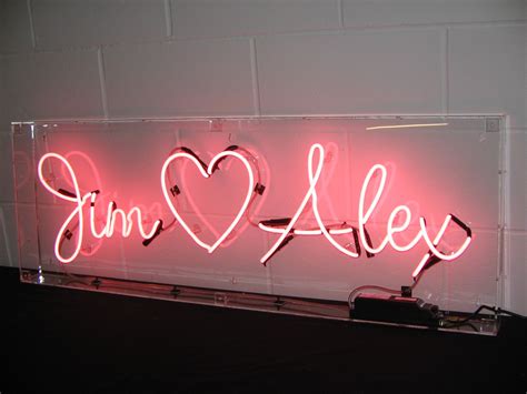Jim Heart Alex Custom Made Neon Sign Neon Wedding Wedding Neon