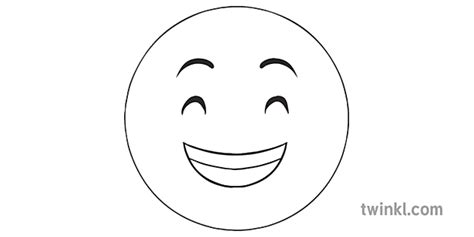 Gambar Emoji Senyum Hitam Putih Belajar Mewarnai Gambar Mewarnai