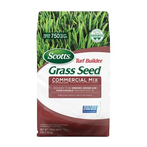 Scotts Turf Builder Grass Seed Commercial Mix For Tall Fescue Lawns