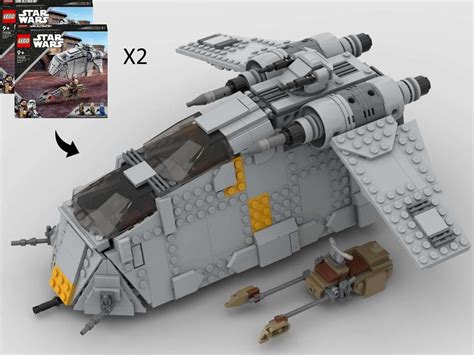 Lego Moc Imperial Laat Gunship Alternate Build Of 2 X 75338 Ambush On