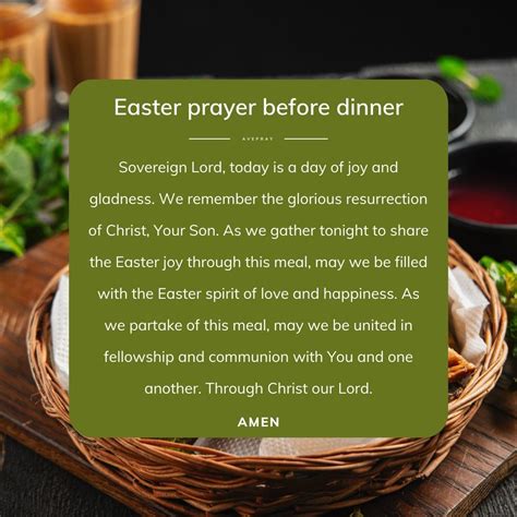 Easter Prayer Before Dinner