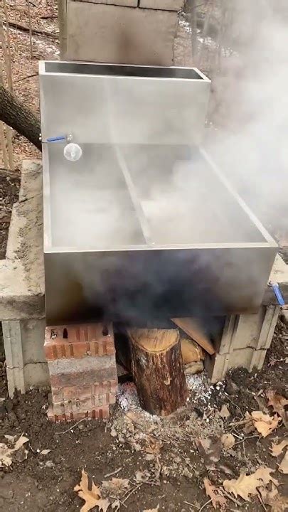 Simple Cement Block Maple Syrup Evaporator Vevor Youtube