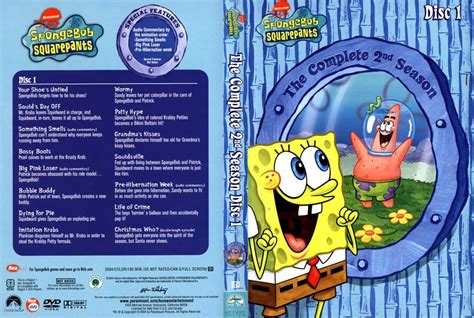 Spongebob Squarepants Complete 2nd Season Disc 1 Tv Dvd Scanned Covers 669spongebob