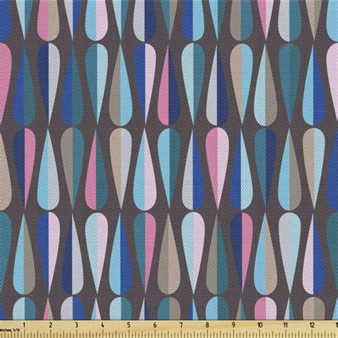 Mid Century Upholstery Fabric By The Yard Modern Style Retro Pattern