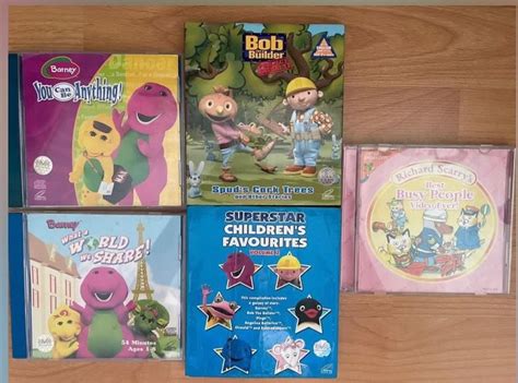 Bob The Builder Barney Etc Vcds For Kids Hobbies And Toys Music