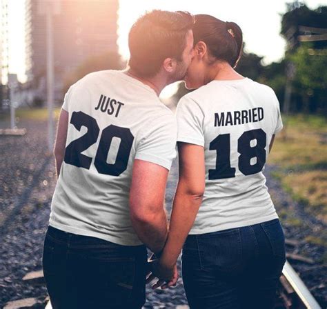 Just Married Shirts Honeymoon Shirts Couples Shirts Wedding Etsy Wedding Shirts Couple T