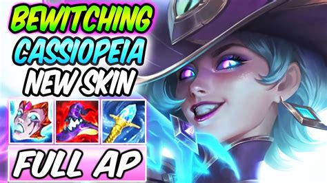 S New Bewitching Cassiopeia Halloween Skin Full Ap Mid Gameplay Build And Runes League Of