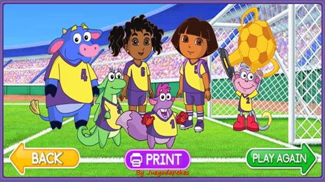 Dora La Exploradora Super Soccer Showdown Juega Al Fútbol Con Dora