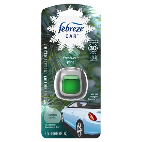 Febreze Car Air Freshener Vent Clip Fresh Cut Pine 1 Count