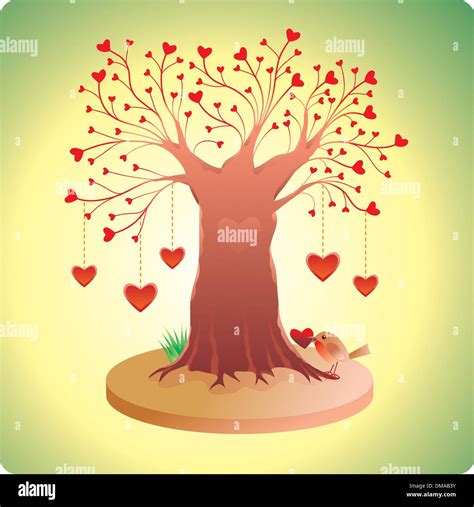 Tree With Hanging Roots Stock Vector Images Alamy