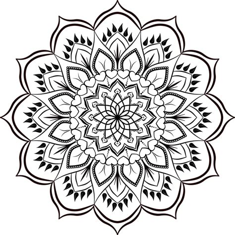 Download Mandala Flower Background Pattern Royalty Free Vector