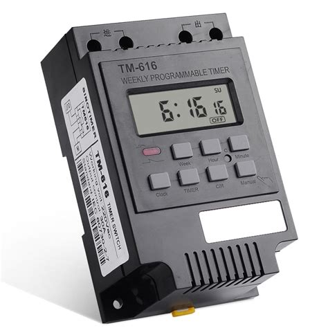 Weekly Programmable Digital Timer Switch Time Relay Control 220V AC 30A (1) - Skynet VVT