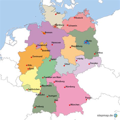 Landkarten und stadtpläne von deutschland ». Calendar: KARTE DEUTSCHLAND