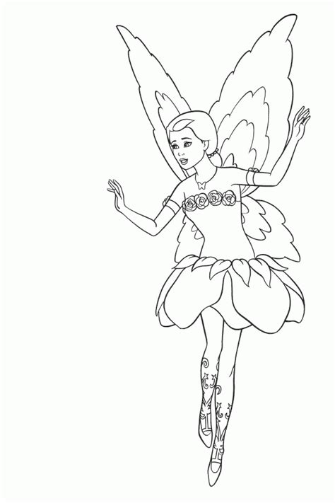 Barbie Fairy Secret Coloring Pages Download Free Printable Coloring