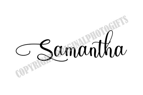 Samantha Font Svg