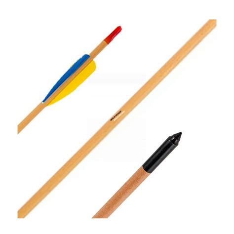 Ek Archery Wooden Arrows With Feathers Merlin Archery