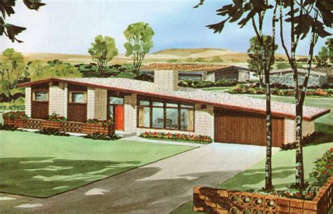 I Love This Style Of Split Level Mid Century Modern House Mid