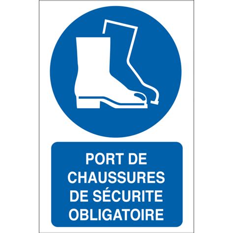 Port De Chaussures De Sécurité Obligatoire Id Project Signalétique