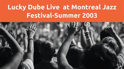 Lucky Dube Live At Montreal Jazz Festival 2003 Youtube