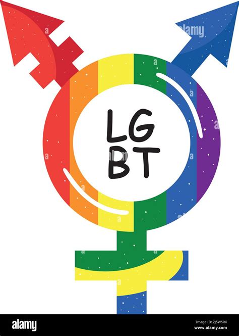 lgtbi flag in gender symbol stock vector image and art alamy