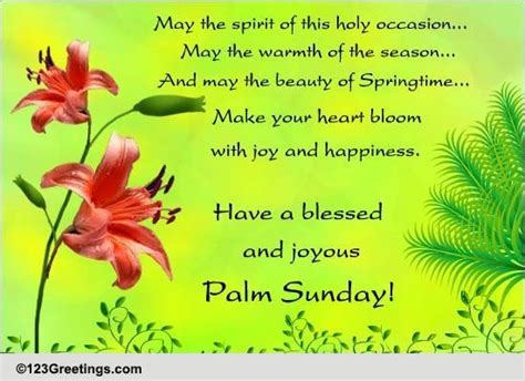 Spirit Of Holy Season Free Palm Sunday Ecards Greeting Cards 123