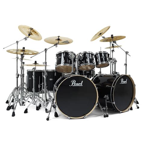Pearl Vision Vb828 31 Jet Black Drum Kit Pearl Drums Acoustic