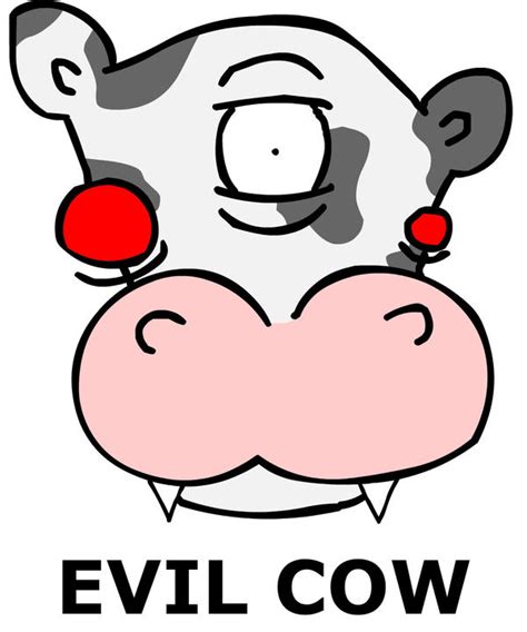 Evil Cow By Vincoid On Deviantart