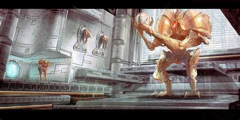 Metroid Prime Uncovered Mother Brain And Crocomire Concept Art Metroid Samus Metroid