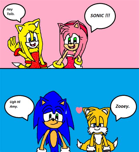 Amy X Sonic And Zooey X Tails Short Comics By 9029561 On Deviantart