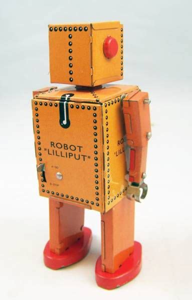 Robot Mechanical Walking Tin Robot Lilliput Robot Stjohn Tin Toy