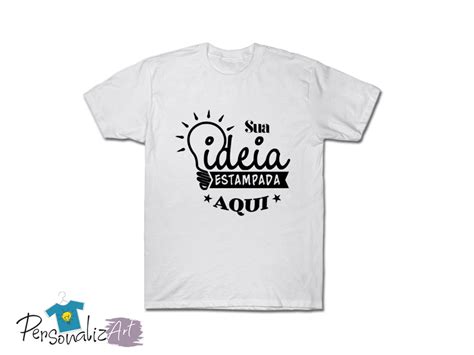 Kit 5 Camisetas Personalizadas Com Sua Ideia Elo7