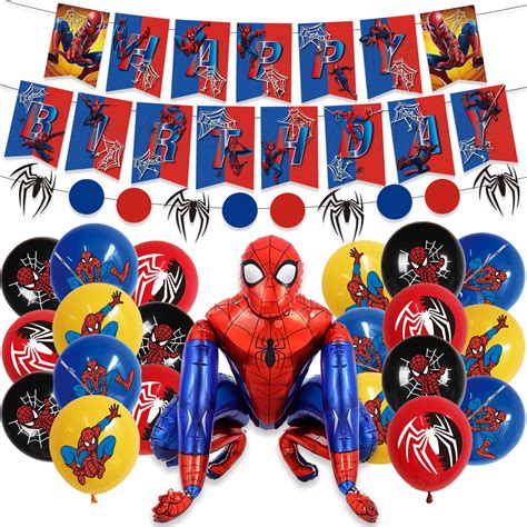 Buy Spiderman Decorations For Birthday Party Spiderman Birthday
