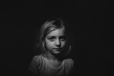 Hello Olivia Photography Sad Little Girl Cry Tear Black