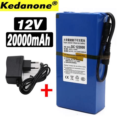 New High Quality Super Rechargeable Portable Lithium Ion Battery Dc 12v